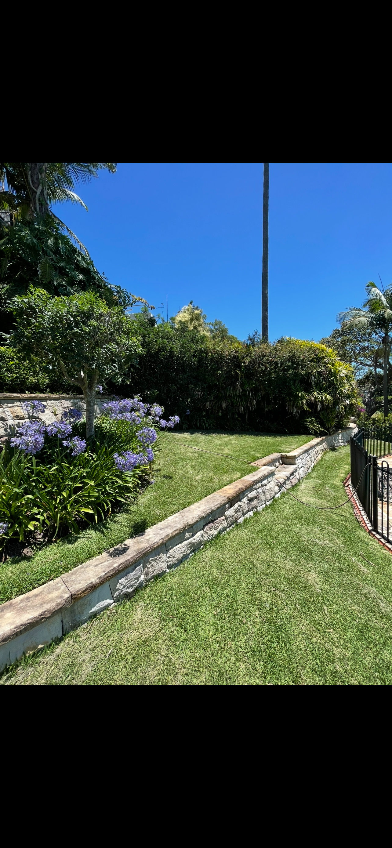 Finished landscape at a house